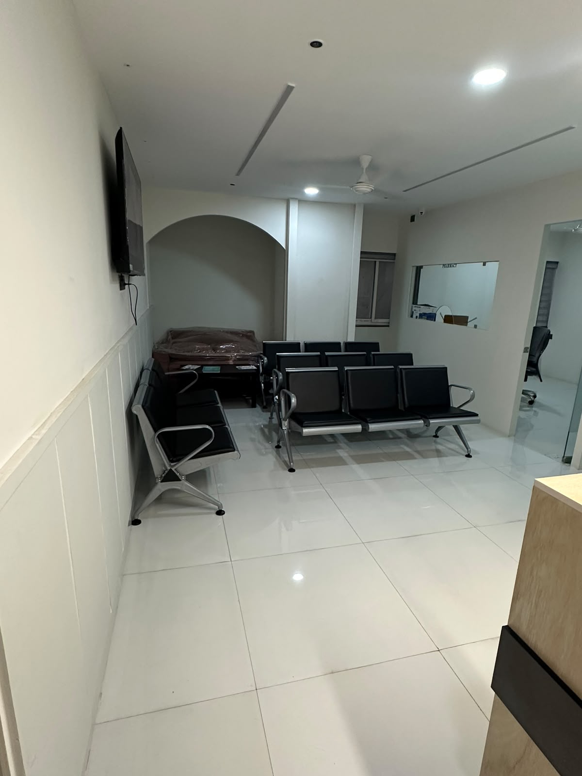 Patient seating space at Dr Surendra Endocrine Center in Kukatpally Hyderabad