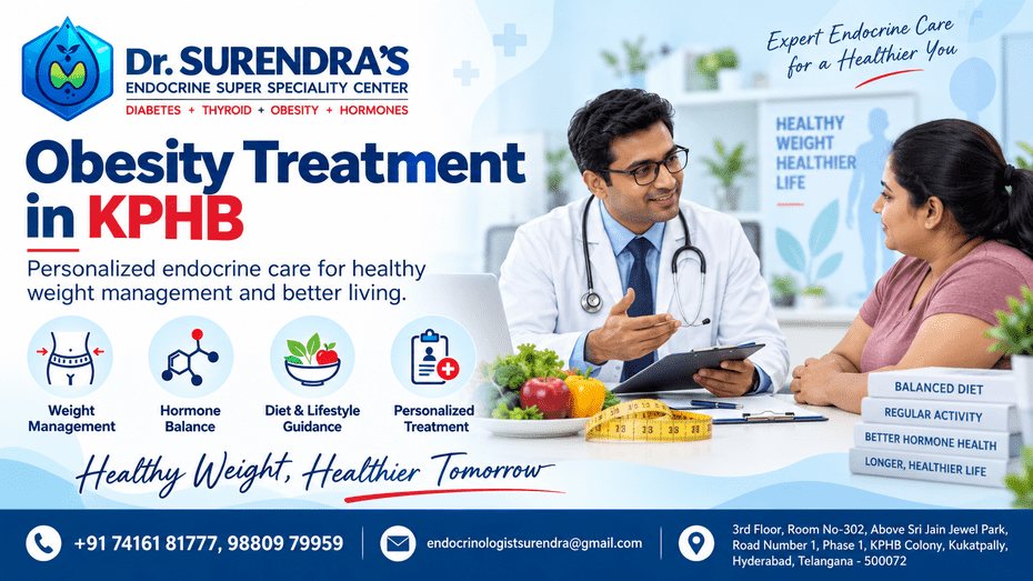 Obesity Treatment in KPHB, Kukatpally, Hyderabad at Dr. Surendra's Endocrine Center